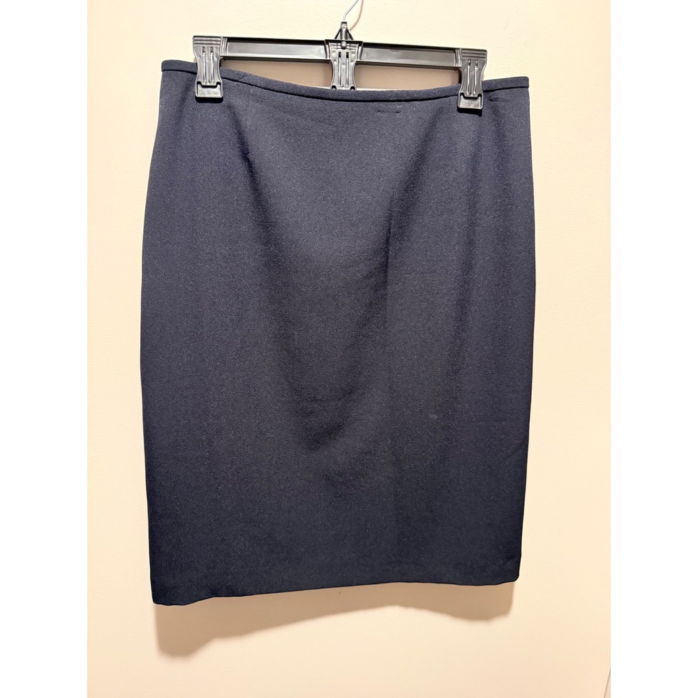 Preston‎ & York Womens Navy Blue Pencil Skirt Size 6 Business Professional